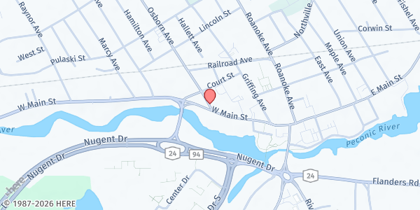 Map showing The Salvation Army/Riverhead at 130 Osborne Ave., Riverhead, NY