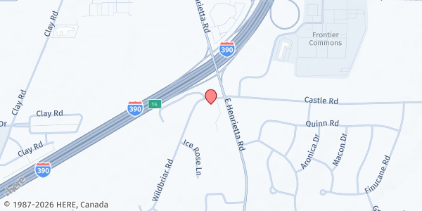 Map showing Blackwell Estates at 5 Antoinette Dr., Rochester, NY