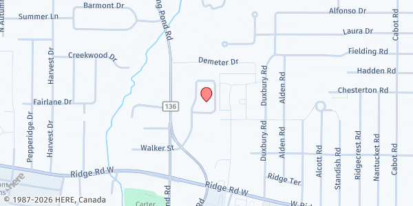 Map showing Cornerstone Pointe Apartments at 3 GBC Parkway, Rochester, NY