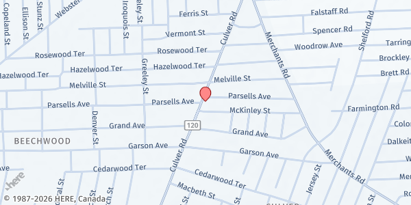 Map showing Covenant Table at 1124 Culver Rd, Rochester, NY
