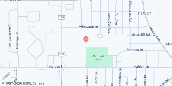 Map showing Longridge GCSD Pantry at 190 Longridge Ave, Rochester, NY