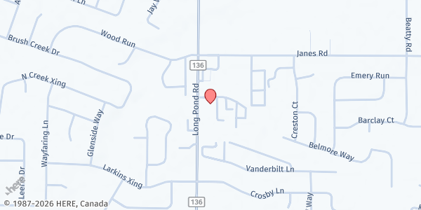 Map showing Mission Share Outreach Center at 10 Cedarfield Commons, Rochester, NY