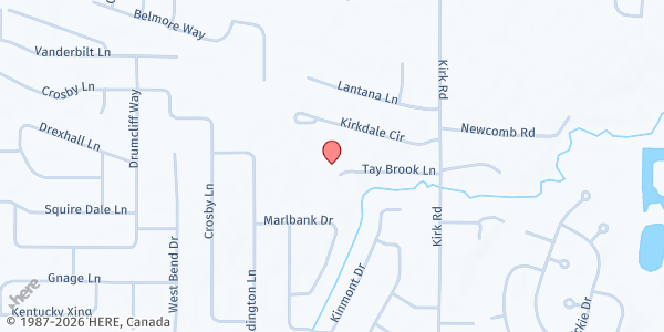 Map showing Renaissance Academy Charter School for the Arts at 299 Kirk Rd., Rochester, NY