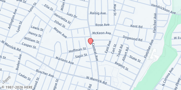 Map showing Sharon's MLK Pantry at 150 N Central Ave., Rockville Centre, NY