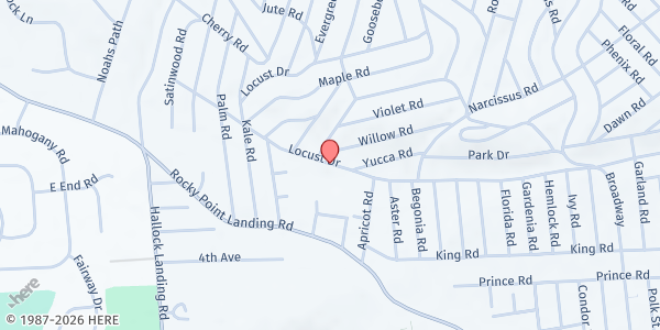 Map showing LI Lending a Helping Hand at 341 Route 25, Rocky Point, NY