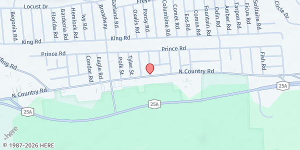 Map showing Lighthouse Mission/Rocky Point at 683 NY-Rt 25A, Rocky Point, NY