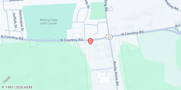 Map showing Petco - Rocky Point at 346 New York 25A #140, Rocky Point, NY