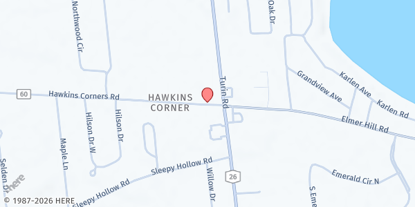 Map showing Rome - Lee Center - Food$en$e Site at 6285 Hawkins Corners Rd, Rome, NY