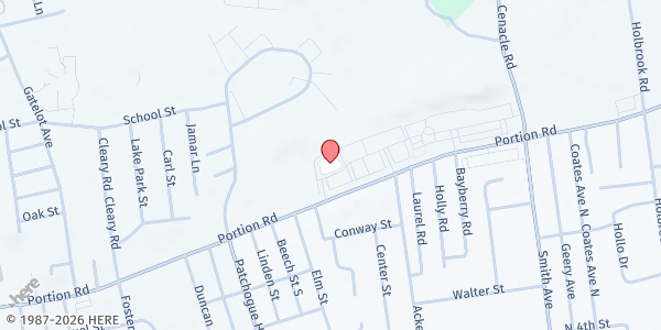 Map showing Lighthouse Mission - Regal Movie Theater at 565 Portion Rd, Ronkonkoma, NY