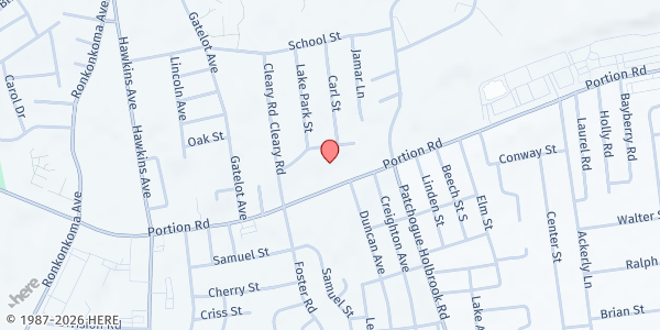 Map showing Pathways to Recovery/The Lake House at 14 Mannes Street, Ronkonkoma, NY
