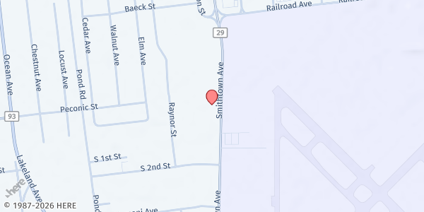 Map showing The Children's Community Head Start - Ronkonkoma at 2210 Smithtown Ave., Ronkonkoma, NY