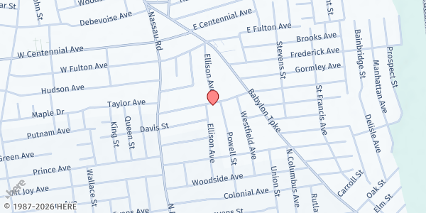 Map showing Harvest For The World, Inc. - Roosevelt at 90 Pleasant Avenue, Roosevelt, NY