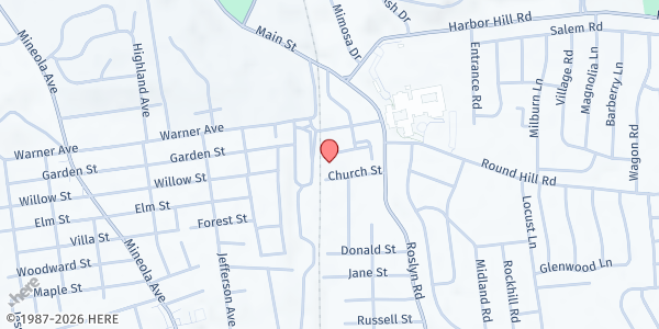 Map showing Ejoy at 56 Orchard Street, Roslyn Heights, NY