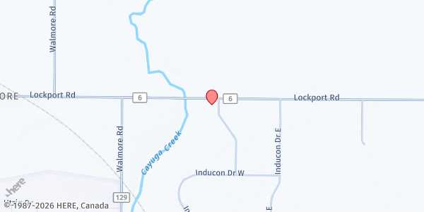 Map showing HEARTS FOOD PANTRY EXPRESS AT THE WAY CHURCH at 2334 Lockport Road, Sanborn, NY