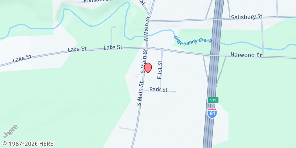 Map showing Sandy Creek Food Pantry at 6046 South Main St, Sandy Creek, NY