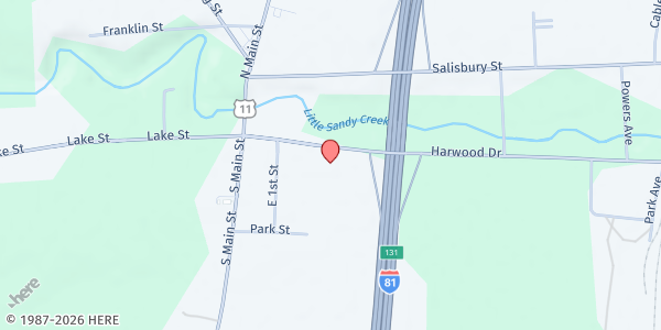 Map showing Sandy Creek Fresh Foods at 2031 Harwood Drive, Sandy Creek, NY