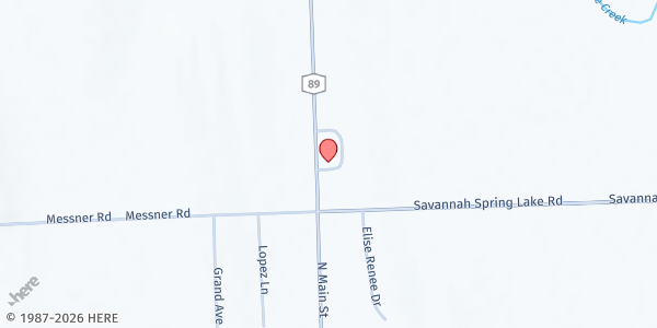 Map showing Savannah Fire Department at 1770 NYS Route 89, Savannah, NY