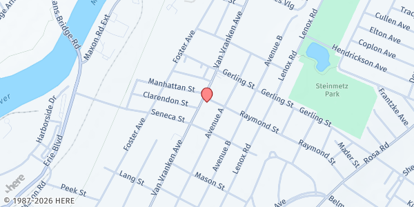 Map showing Bethel Northside Food Pantry at 1840 Van Vranken Ave, Schenectady, NY
