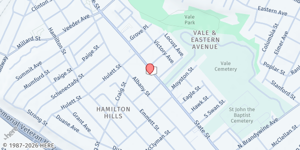Map showing Bethesda House Period Pantry at 834 State Street, Schenectady, NY