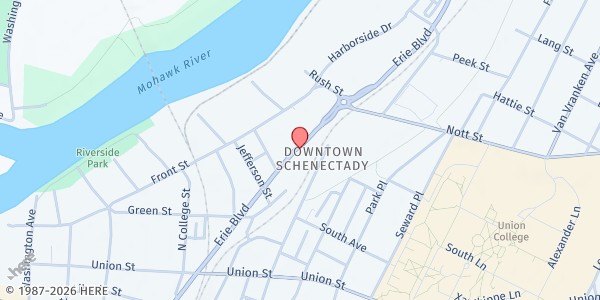 Map showing Catholic Charities - Schenectady at 1462 Erie Boulevard, 2nd Floor, Schenectady, NY