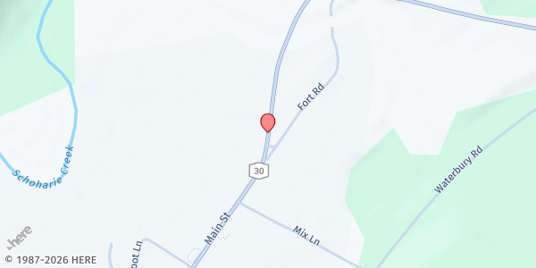 Map showing Schoharie Community Food Pantry at 936 State Highway 30, Schoharie, NY