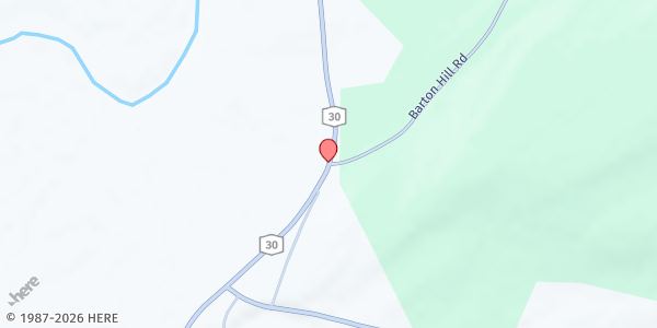 Map showing The Carrot Barn at 5605 State Route 30, Schoharie, NY