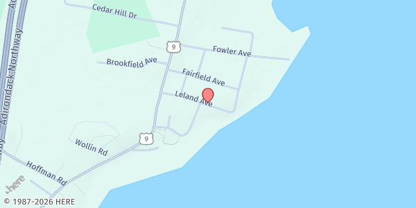 Map showing Schroon Lake Farmers' Market - Town Pavilion at 69 Leland Avenue, Schroon Lake, NY