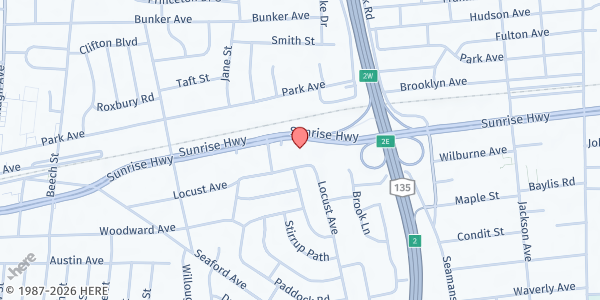 Map showing Toyota of Massapequa at 3660 Sunrise Highway, Seaford, NY