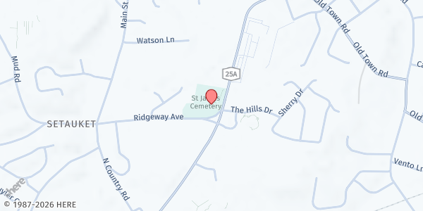 Map showing Our Daily Bread FP at 429 Route 25a, Setauket, NY