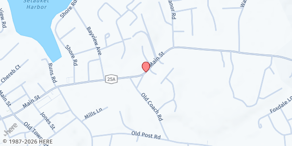 Map showing Our Daily Bread/SK - Setauket at 429 Route 25A, Setauket, NY