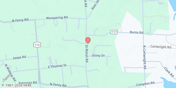 Map showing St Marys Episcopal Church at 26 St Mary's Rd, Shelter Island, NY