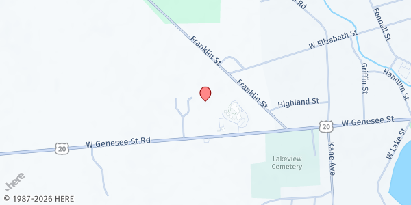 Map showing Skaneateles Ecumenical Pantry at 819 West Genesee Street Road, Skaneateles, NY