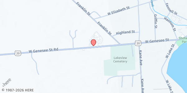 Map showing Skaneateles Ecumenical Pantry at 819 West Genesee Street Road, Skaneateles, NY