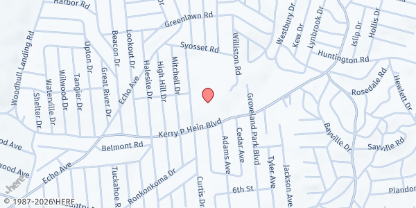 Map showing St. Louis De Montfort at 75 New York Avenue, Sound Beach, NY