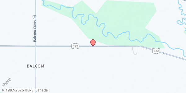 Map showing SOUTH DAYTON FOOD PANTRY at ROUTE 322 (327 PINE STREET), SOUTH DAYTON, NY