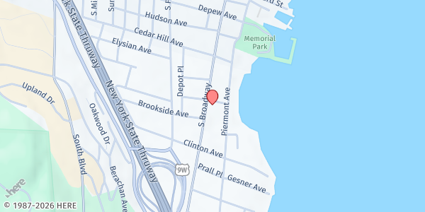 Map showing Living Christ Church at Living Christ Church - 151 So. Broadway, South Nyack, NY