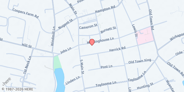 Map showing Heart of the Hamptons at 44 Meeting House Lane, Southampton, NY