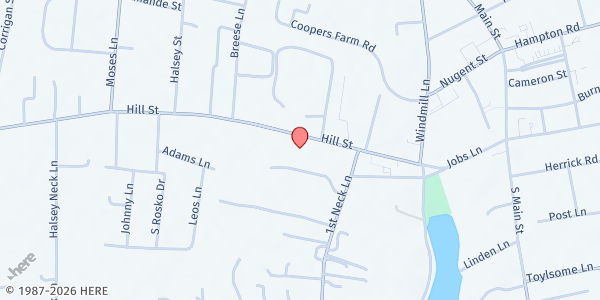 Map showing Human Resource Program - Southampton at 168 Hill St, Southampton, NY