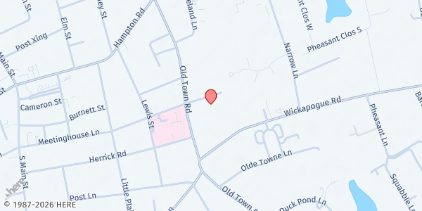 Map showing Southampton WIC Office at 330 Meeting House Ln, Southampton, NY