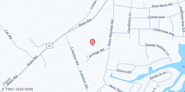 Map showing LI Child & Family Development Services/North Fork at 1850 Main Bayview Rd, Southold, NY