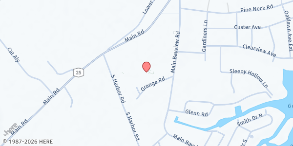 Map showing LI Child & Family Development Services/North Fork - Southold at 1850 Main Bayview Rd, Southold, NY