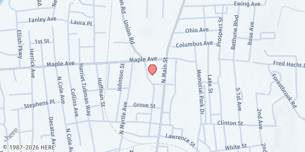 Map showing French Speaking Baptist Church Food Pantry at 80 N. Madison Ave., Spring Valley, NY