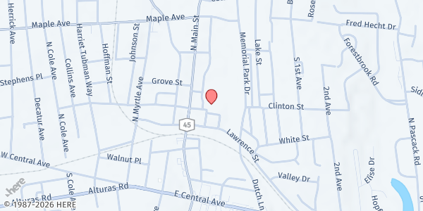 Map showing Rockland Interfaith Breakfast Program - Spring Valley at 11 East Church Street, Spring Valley, NY