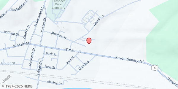 Map showing David H. Robbins Elementary School at 61 Monroe St., St. Johnsville, NY
