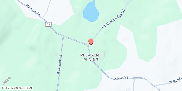 Map showing Town of Clinton Food Pantry at 2 Fiddlers Bridge Rd, Staatsburg, NY