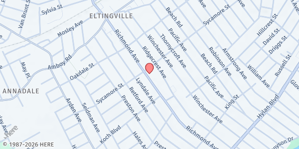 Map showing CALVARY ASSEMBLY OF GOD at 4055 RICHMOND AVENUE, Staten Island, NY