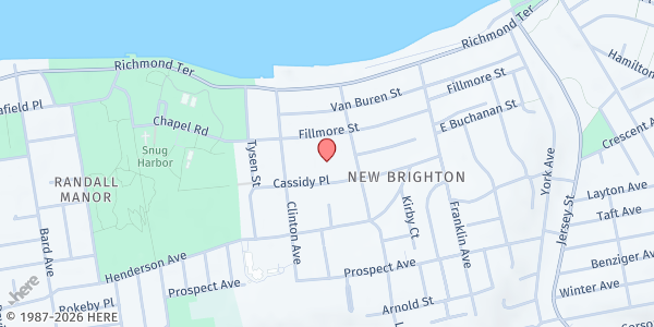 Map showing Cassidy Coles at 125 Cassidy Pl, Staten Island, NY