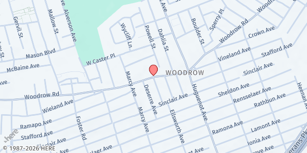 Map showing CHASI MFP - Woodrow Road at 1075 Woodrow Rd, Staten Island, NY
