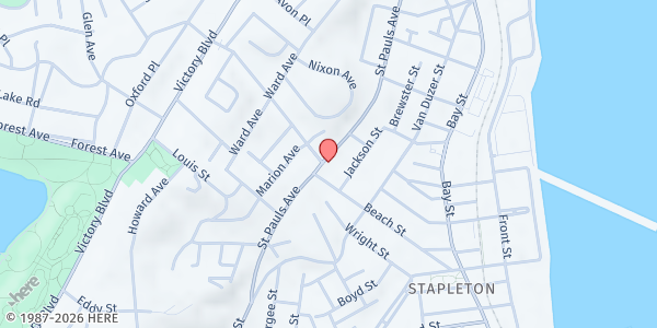 Map showing FEEDING WITH TLC INC - 309 St. Pauls Avenue at 309 ST. PAULS AVENUE, Staten Island, NY