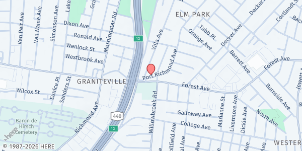 Map showing La Colmena at 774 Port Richmond Ave, Staten Island, NY